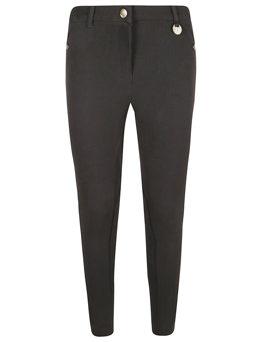 Burberry Herringbone Stretch Cotton Jodhpur Trousers