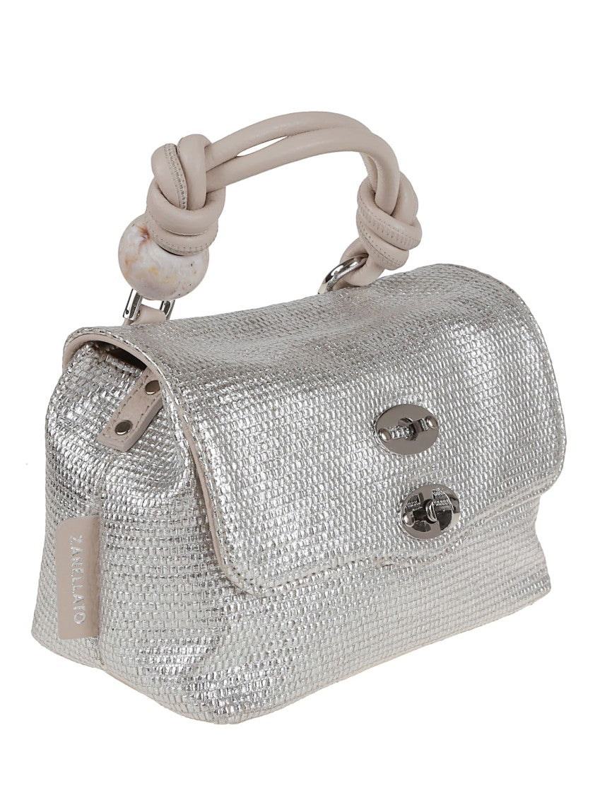 Zanellato Metallic Calf Leather Shoulder Bag