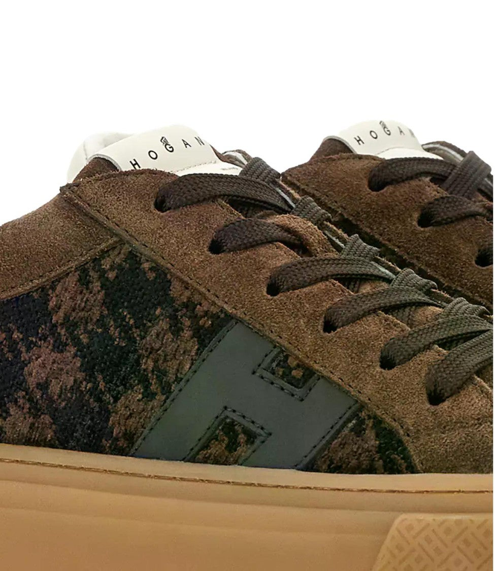 Hogan Houndstooth Low-Top Sneakers