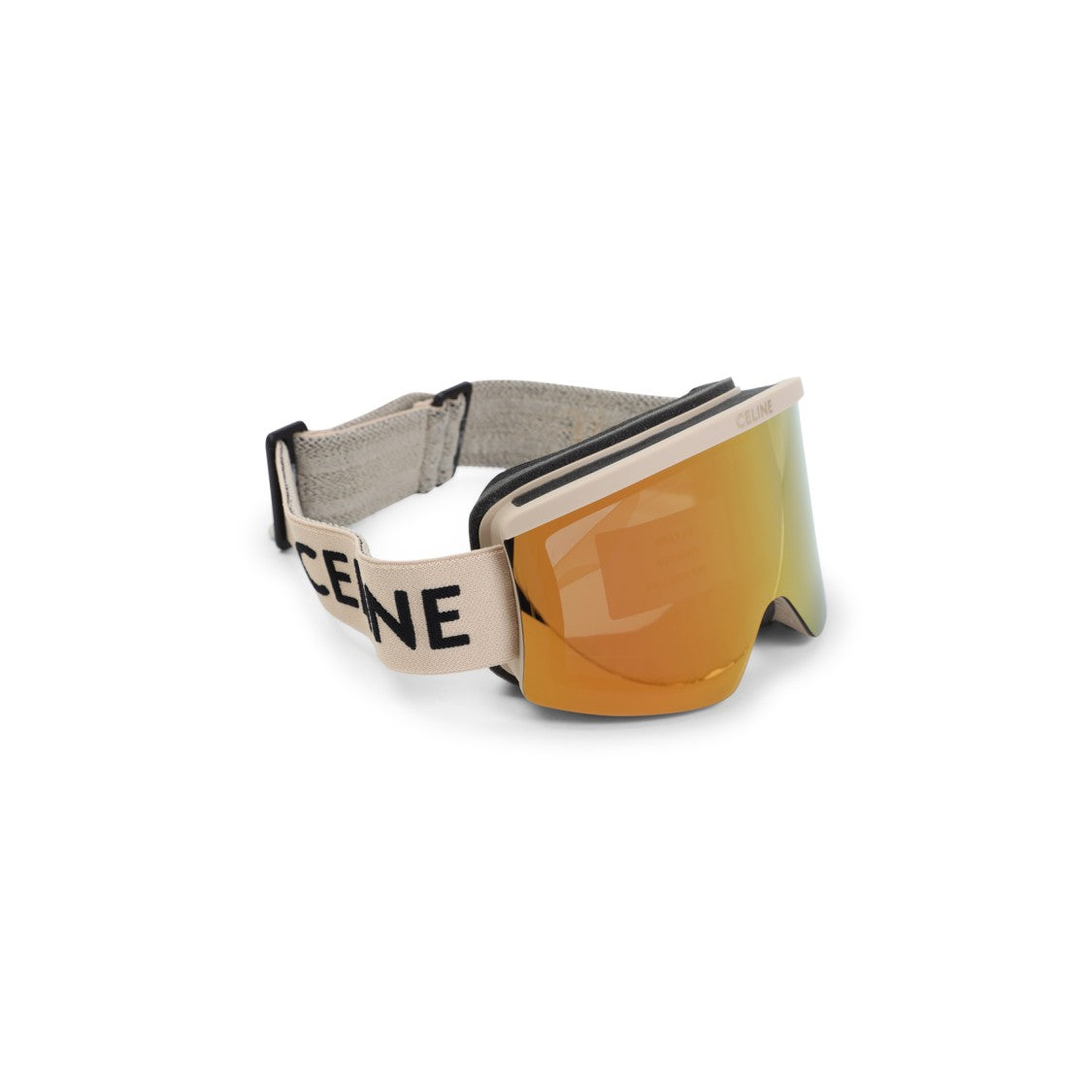 Celine Nude Beige Acetate Ski Mask Sunglasses