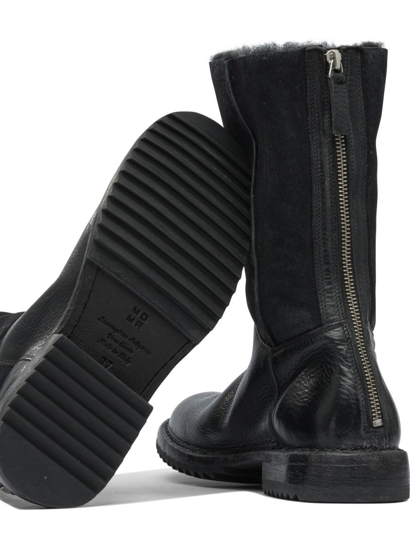 Moma "Rick" Zippered Ankle Boots