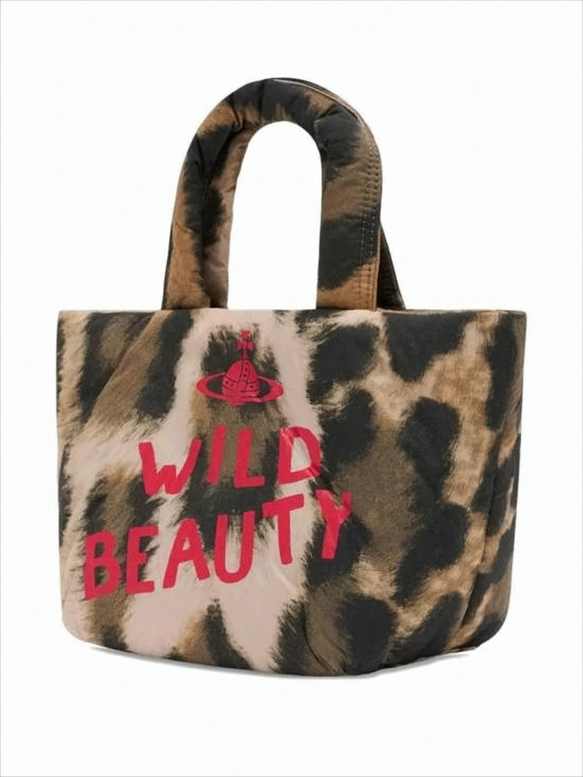 Vivienne Westwood Leopard Print Padded Shoulder Bag