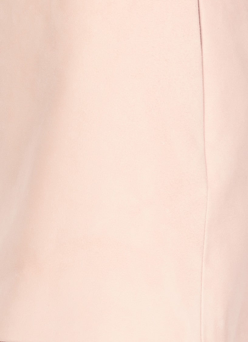 Khaite Pink Pink Khaite Leather Skirt