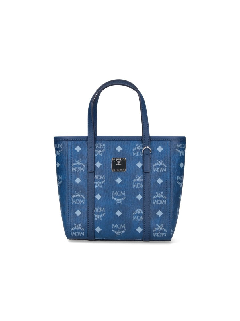Mcm Small "Toni Shopper" Tote Bag – Blue