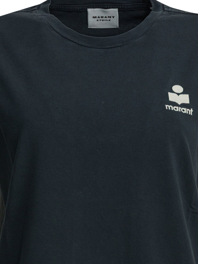Isabel Marant Étoile Cotton T-Shirt With Relaxed Fit And Subtle Logo