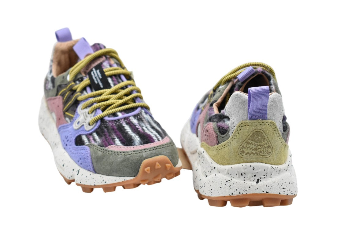 Flower Mountain Violet Laced Elegance Flat Shoes