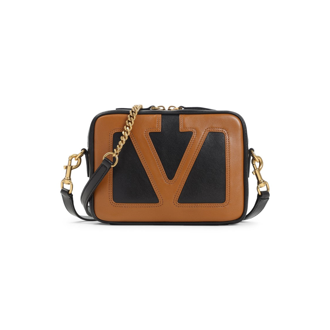 Valentino Garavani Black Lambskin Viva Superstar Camera Case Shoulder Bag