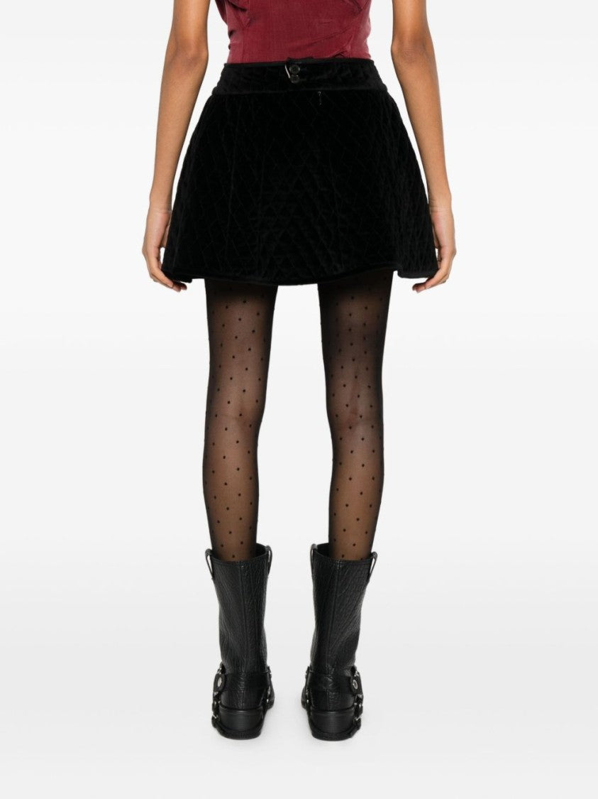 Vivienne Westwood Quilted A-Line Mini Skirt
