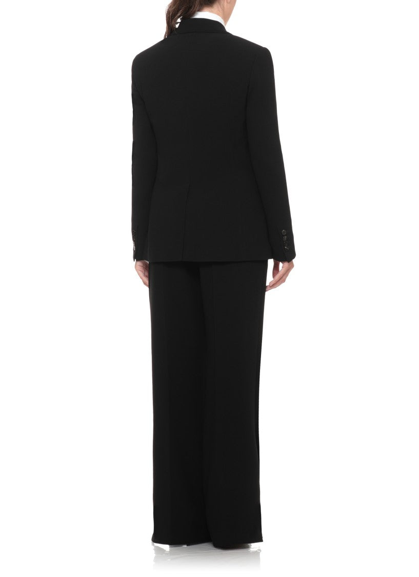 Alberto Biani Black Notched Lapel Single-Breasted Tailored Jacket