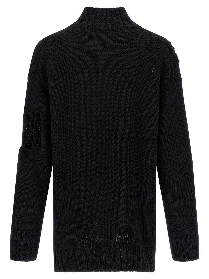 Yohji Yamamoto Macramé Insert Sweater
