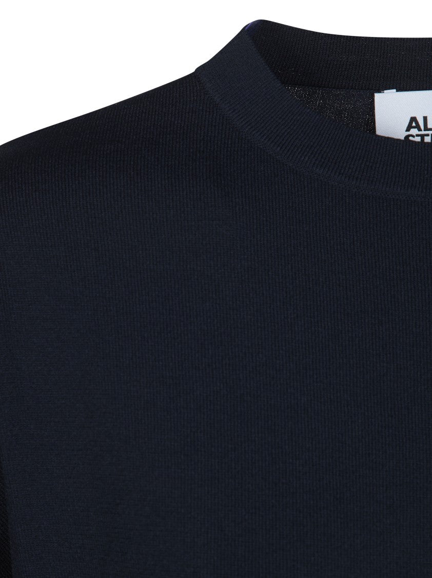 Alpha Studio Viscose Blend Side Slits Longline T-Shirt