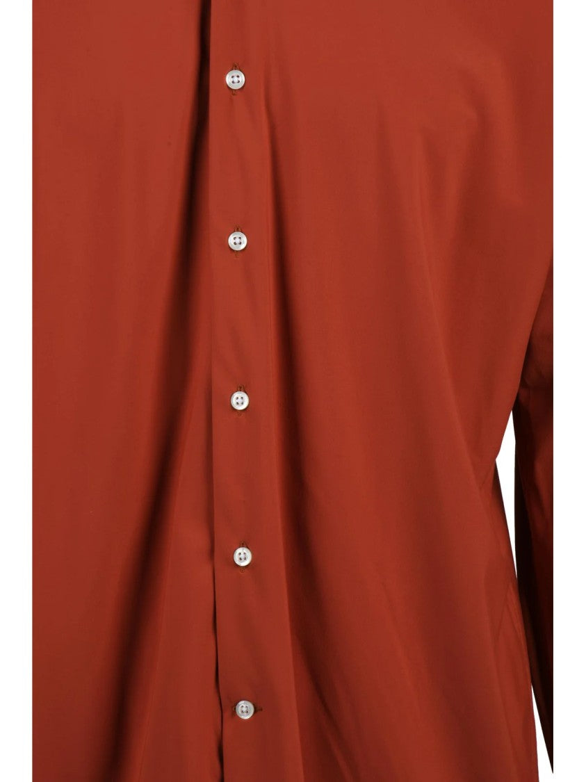 Ghirardelli Next Brown Polyamide-Blend Stretch Shirt