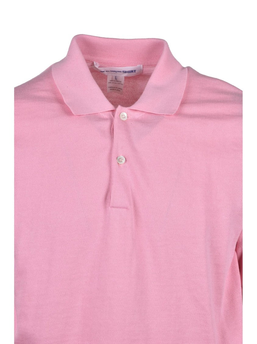 Comme Des Garçons Knit Polo - Pink