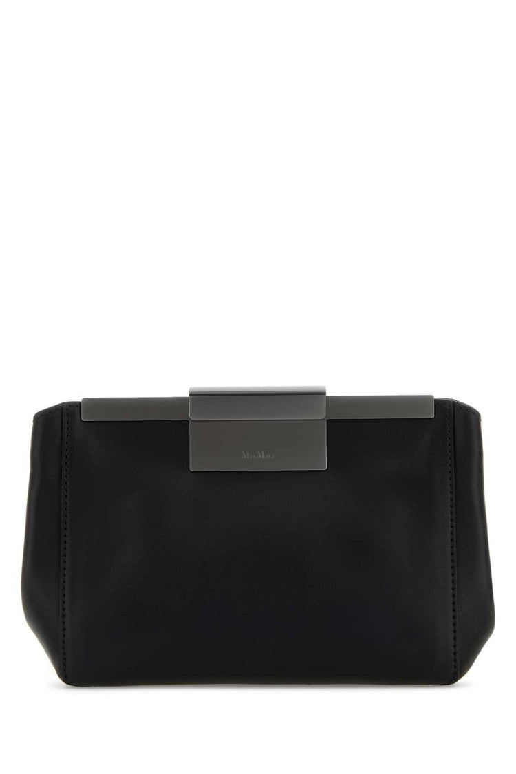 Max Mara Black Leather Belt Bag