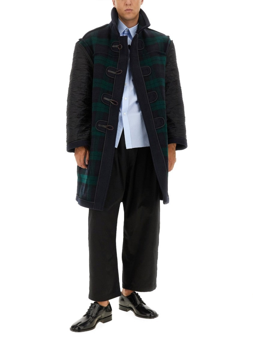 Maison Margiela Mid-Thigh Reversible Coat With Toggle Closure