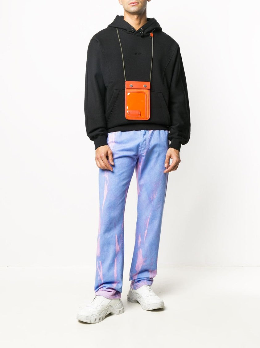 Msgm Black Felpa Con Cappuccio Hoodie