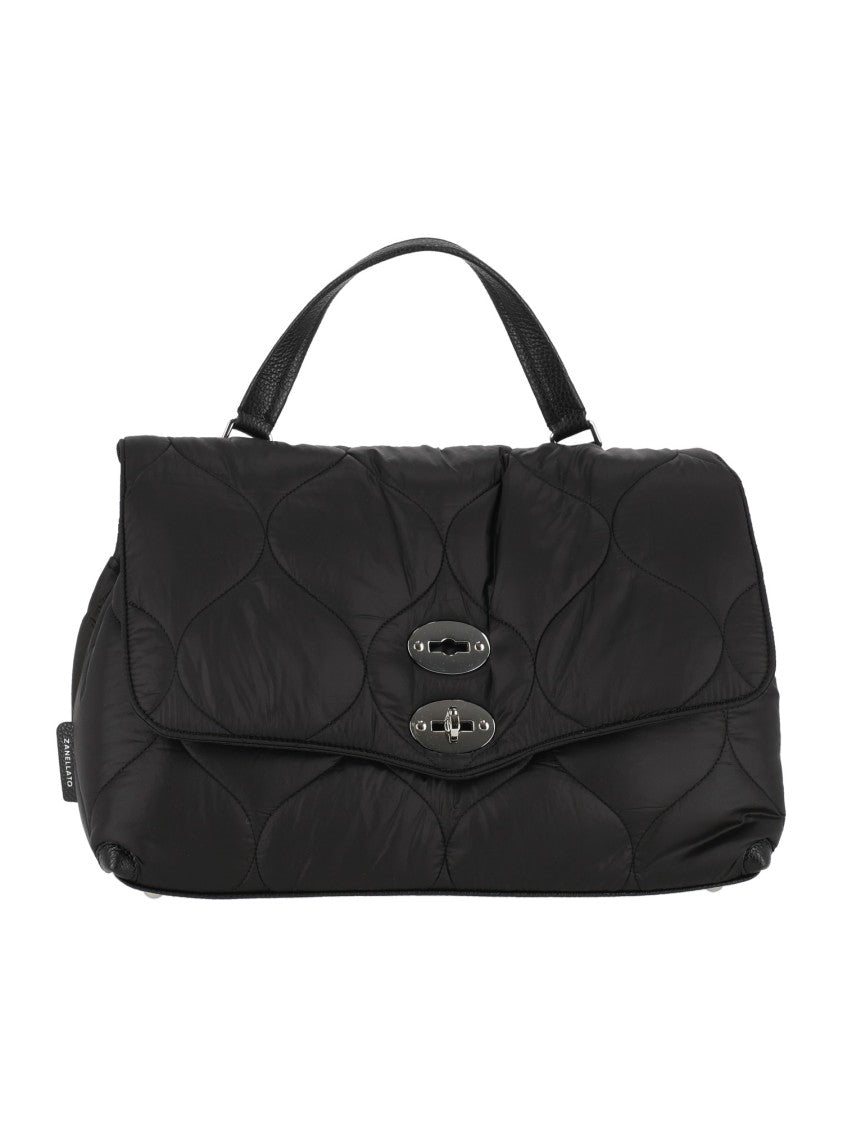 Zanellato Srl Black Lunaria Quilted Leather Shoulder Bag