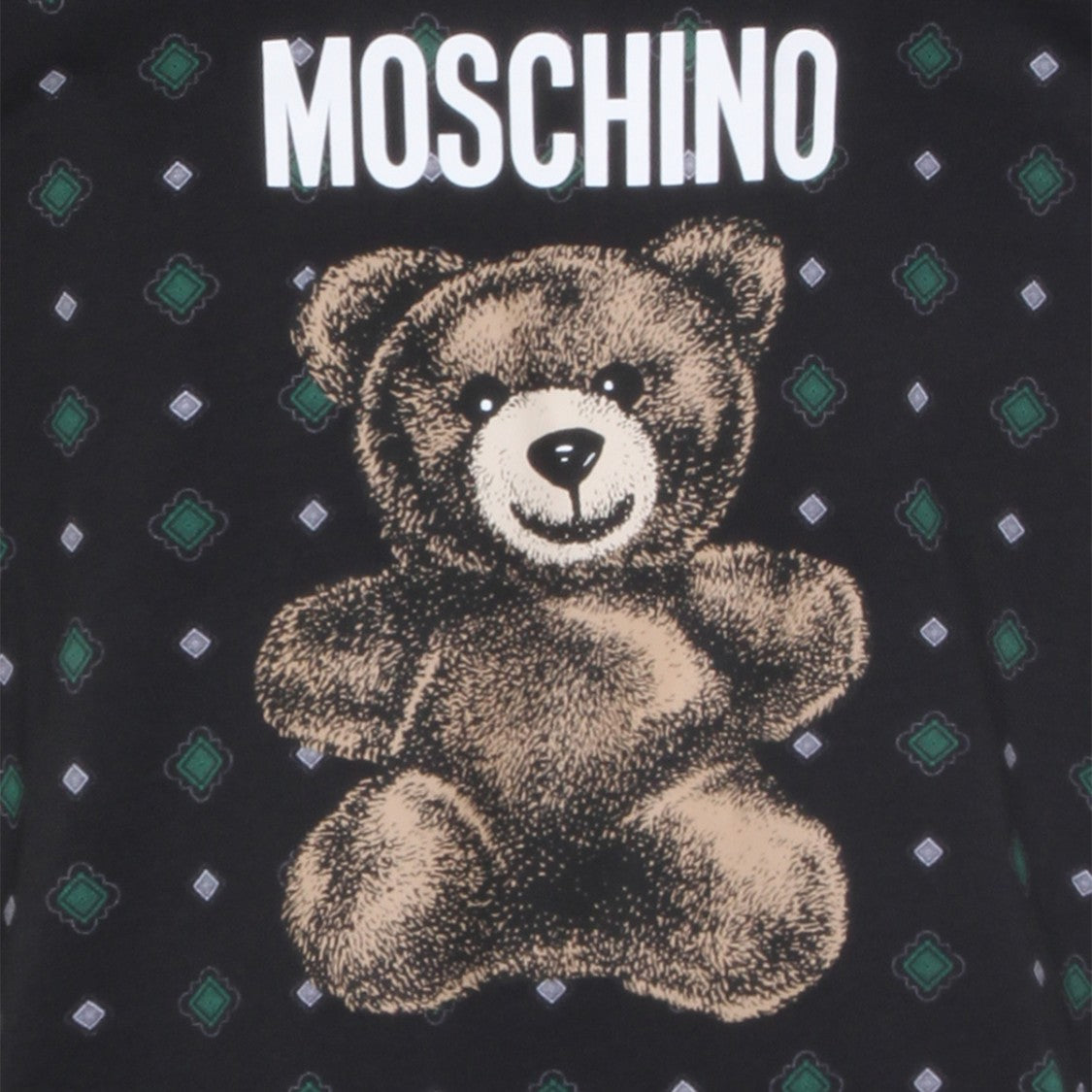 Moschino Cotton T-Shirt With Graphic Teddy Bear Design