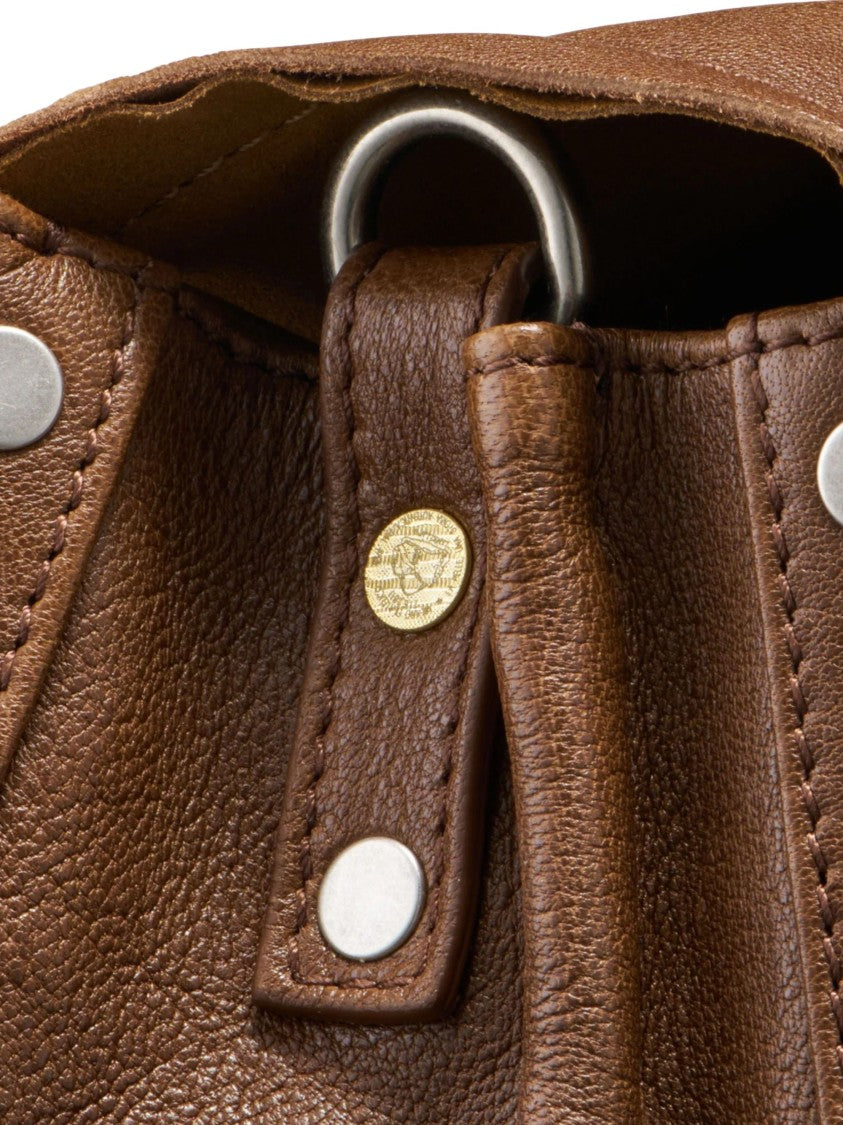 Zanellato Tobacco Postina Leather Shoulder Bag