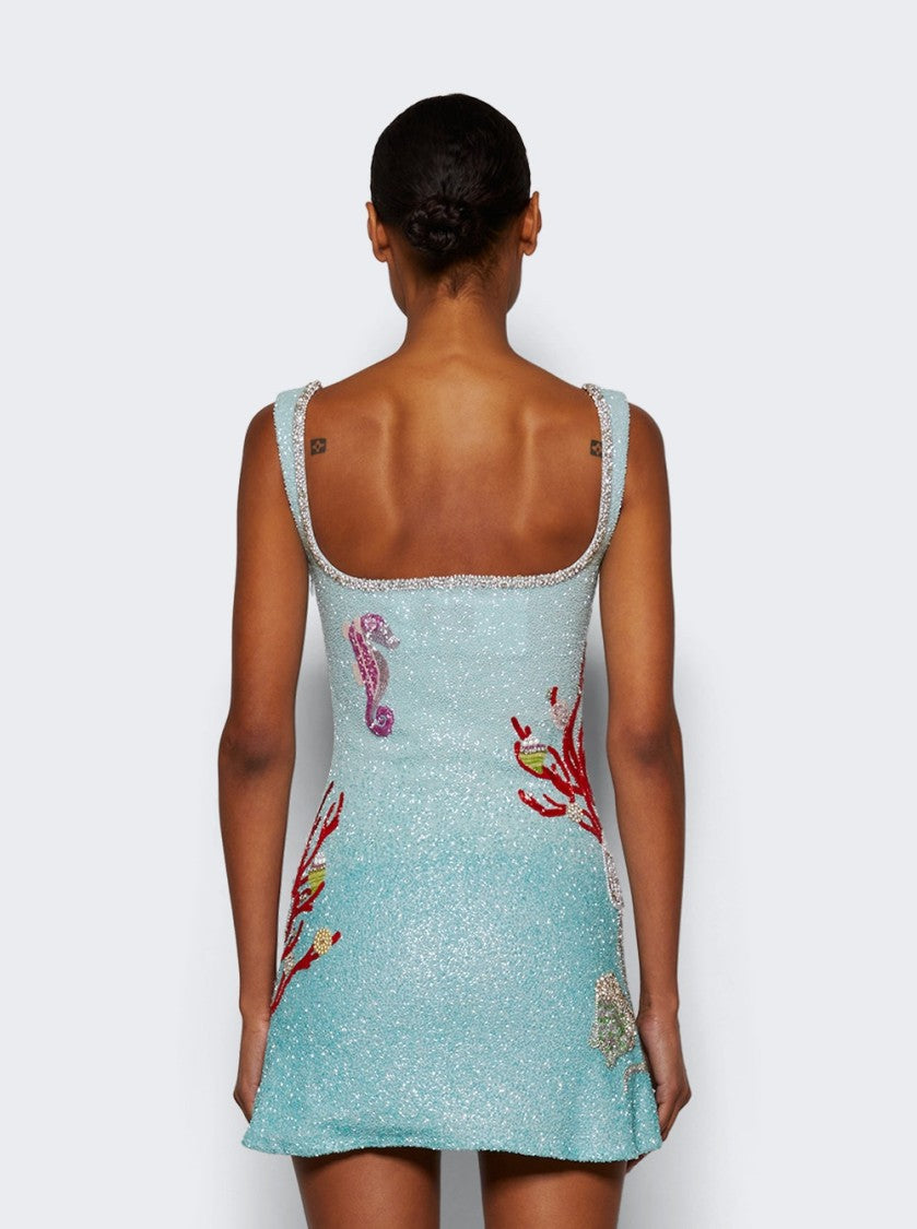 Clio Peppiatt Into The Ocean Dress Aqua