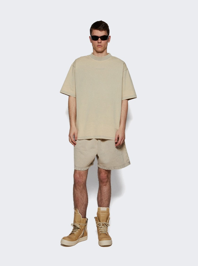 Rick Owens Hollywood Geobasket High Top Sneakers Parchment And Milk