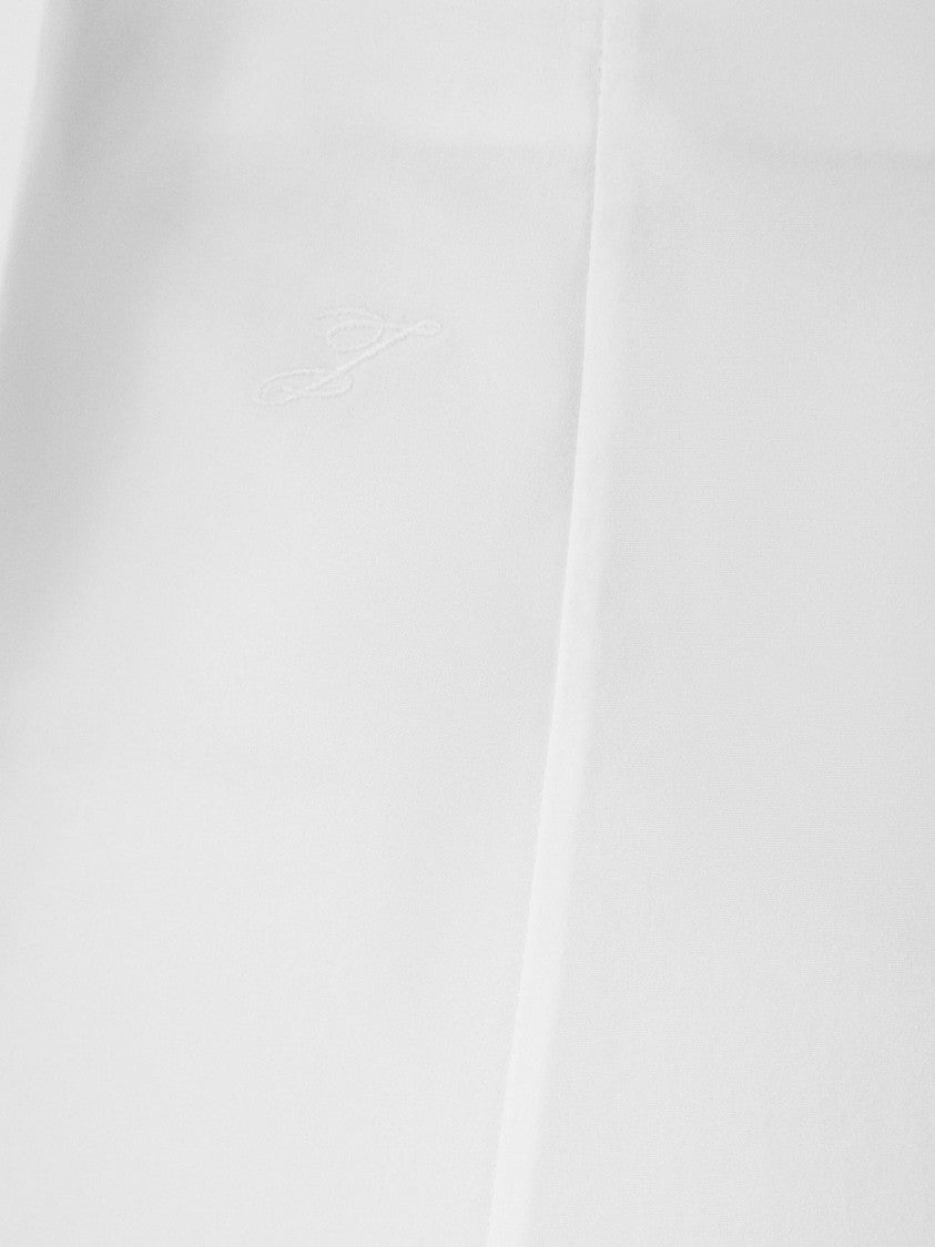 Jacquemus Cotton Triangle Skirt With Offset Hem