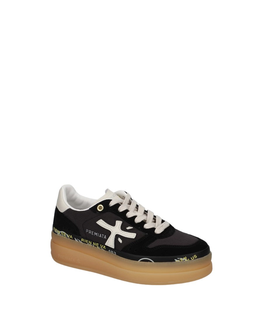 Premiata Double-Layer Platform Midsole Sneakers