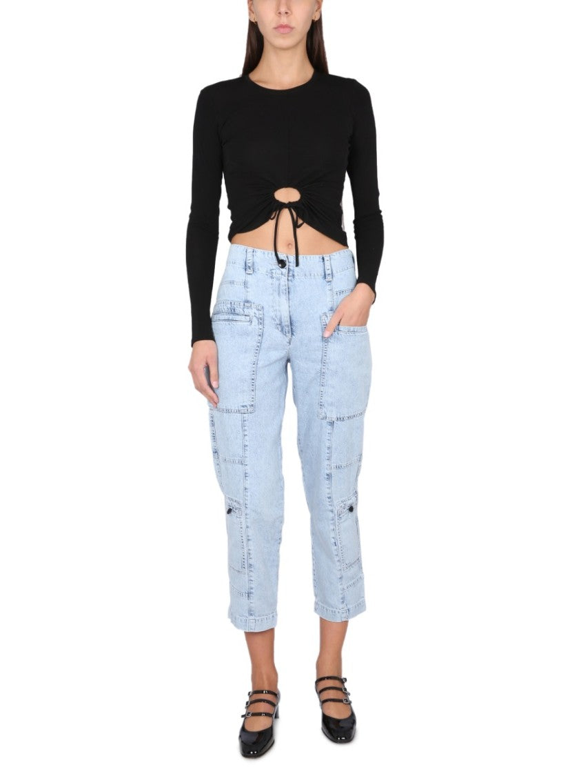 Proenza Schouler X White Label Cropped Top With Circular Cut