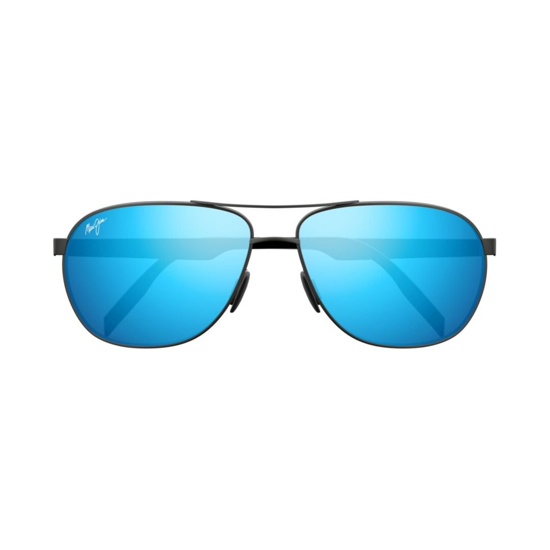 Maui Jim Mj0728s Double Bridge Mirrored Metal Sunglasses