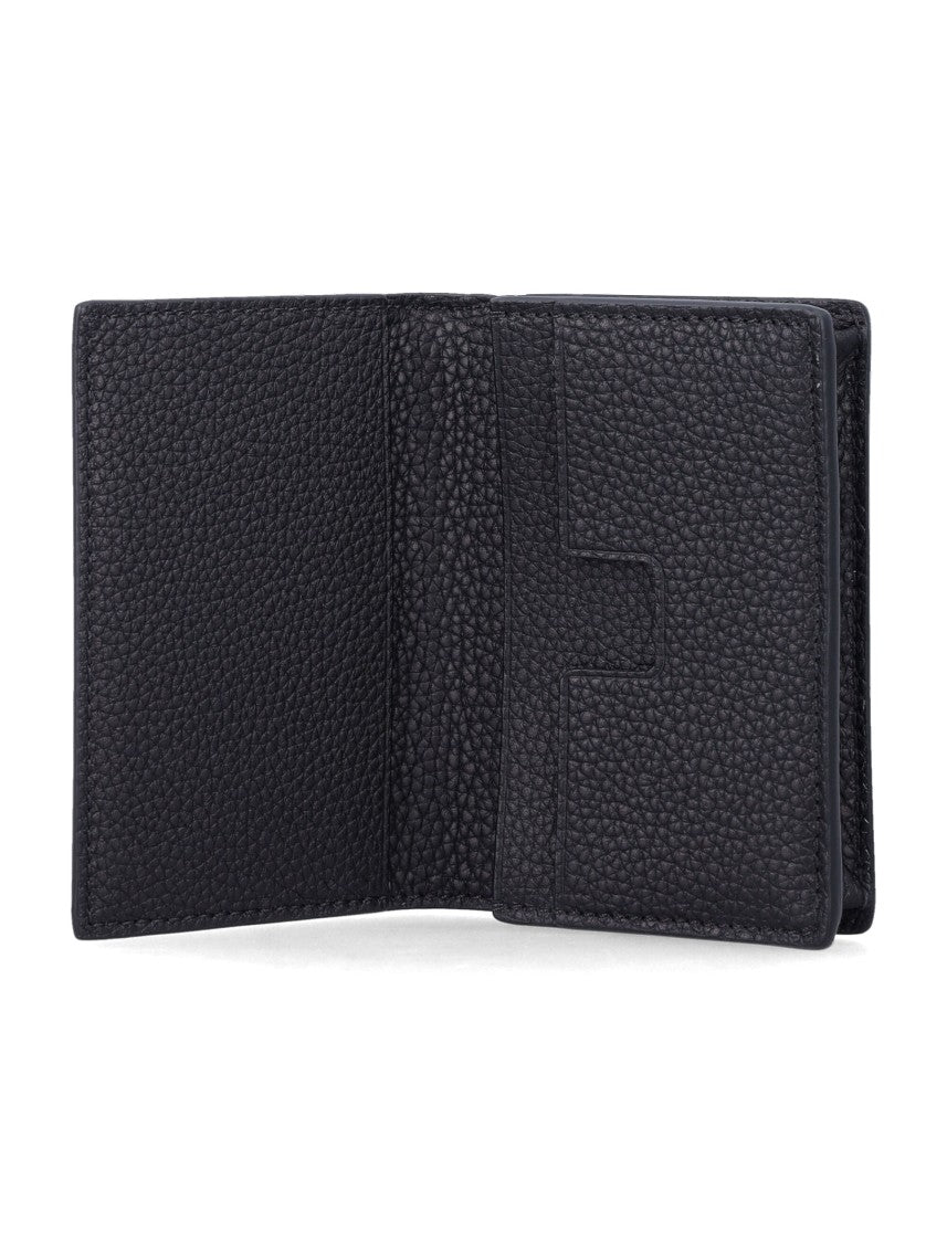 Tom Ford Soft Grain Leather T Line Calfskin Card Holder