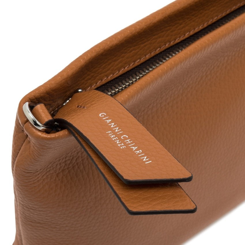 Gianni Chiarini Hammered Leather Flake Handbag With Braided Strap