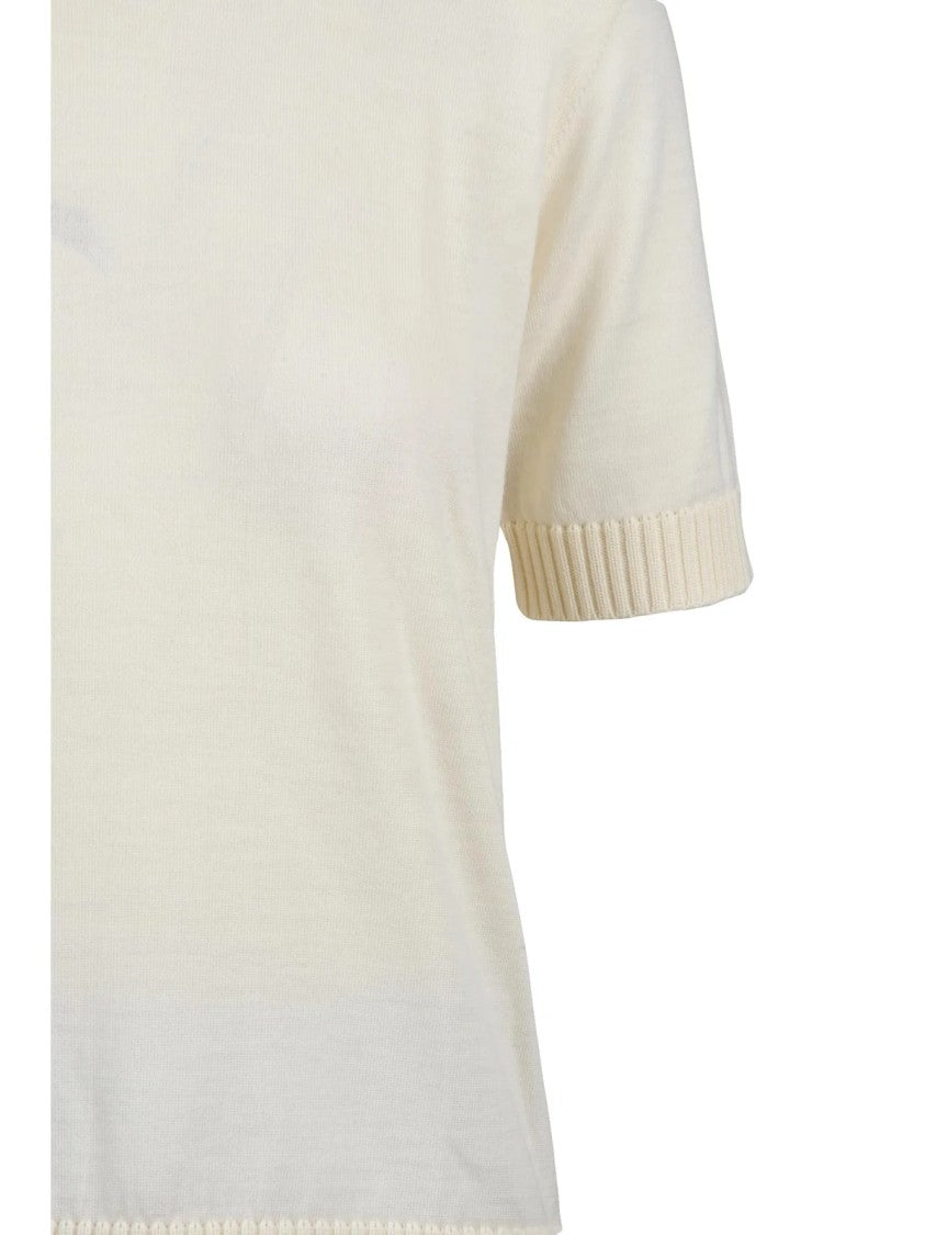 Filippo De Laurentiis Merino Wool Turtleneck Sweater With Ribbed Detailing