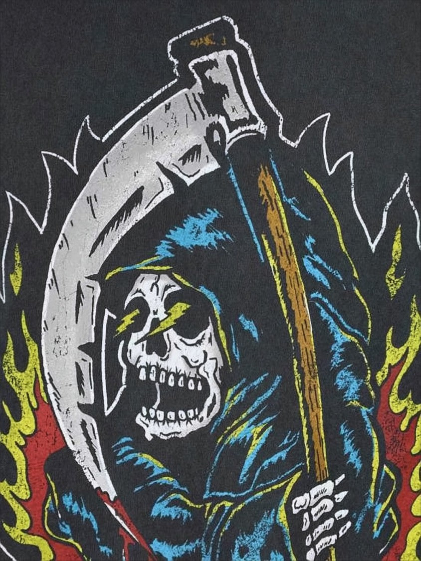 Gallery Dept. Boxy Cropped Graphic Black T-Shirt