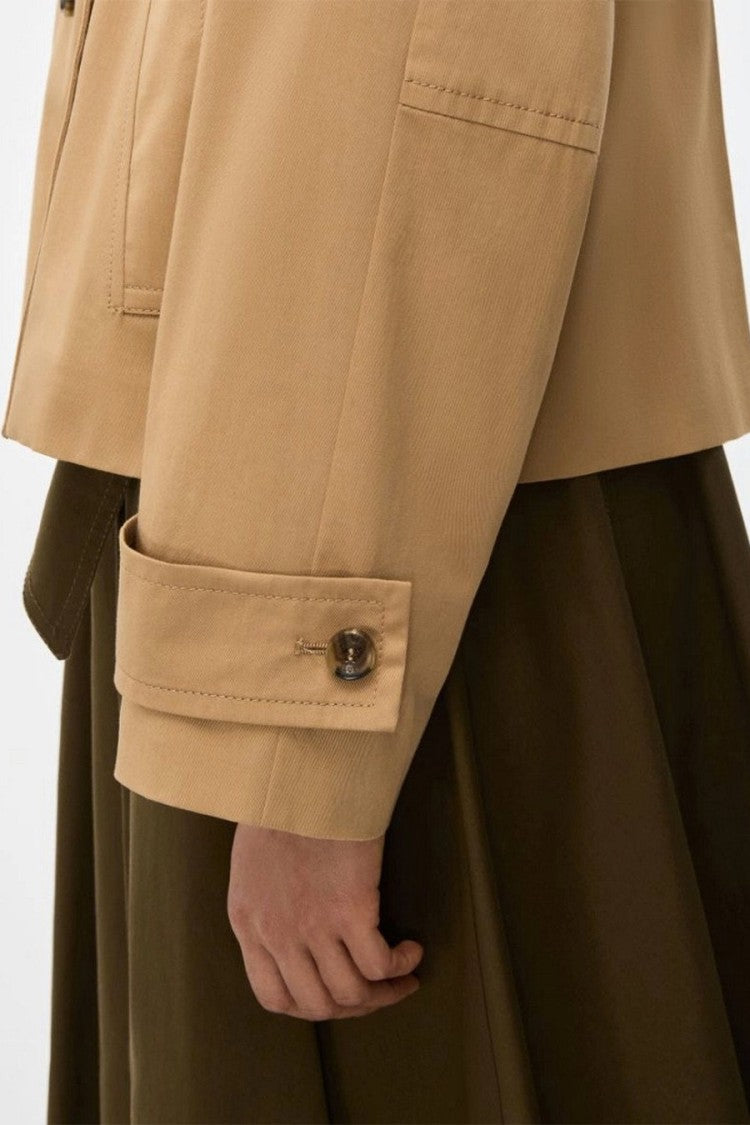 I Blues Camel Technical Nylon Zip-Up Jacket