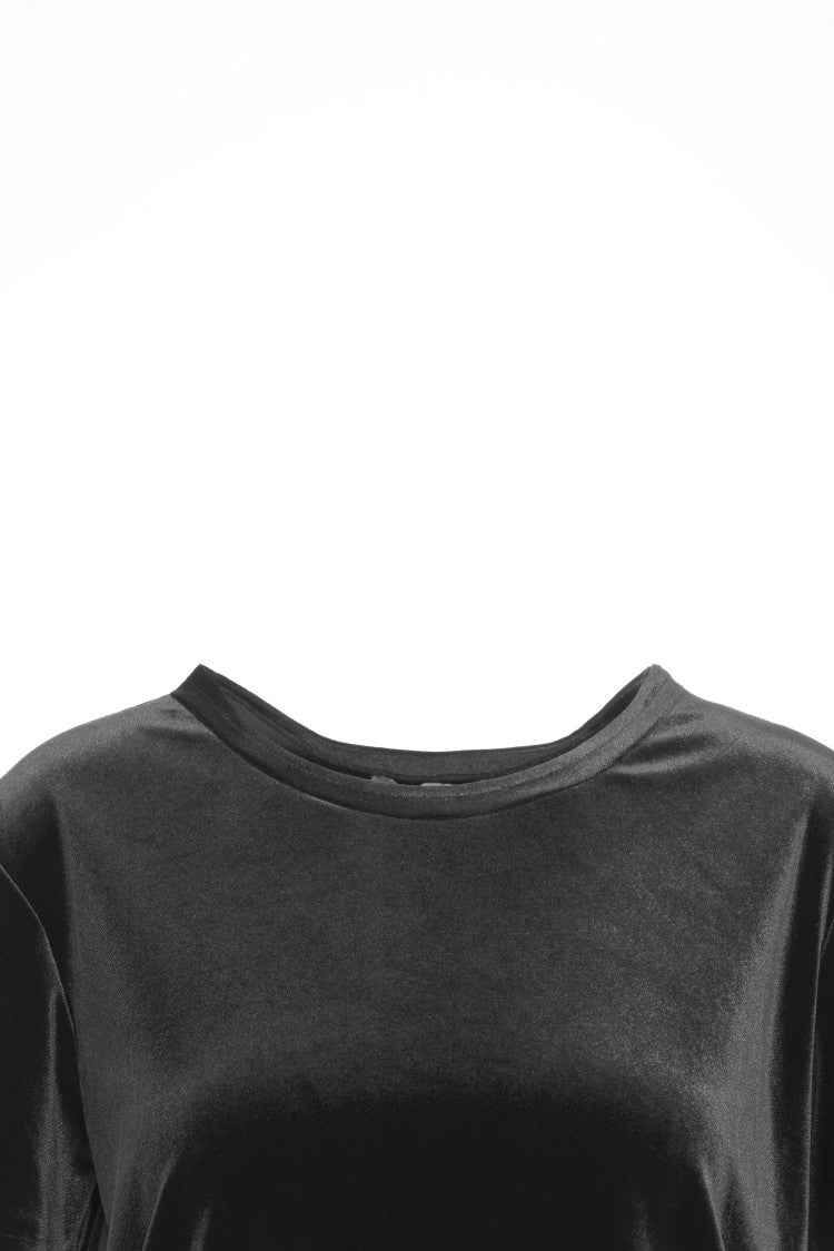 Gender Round Neck Loose-Fit T-Shirt In Flowing Fabric