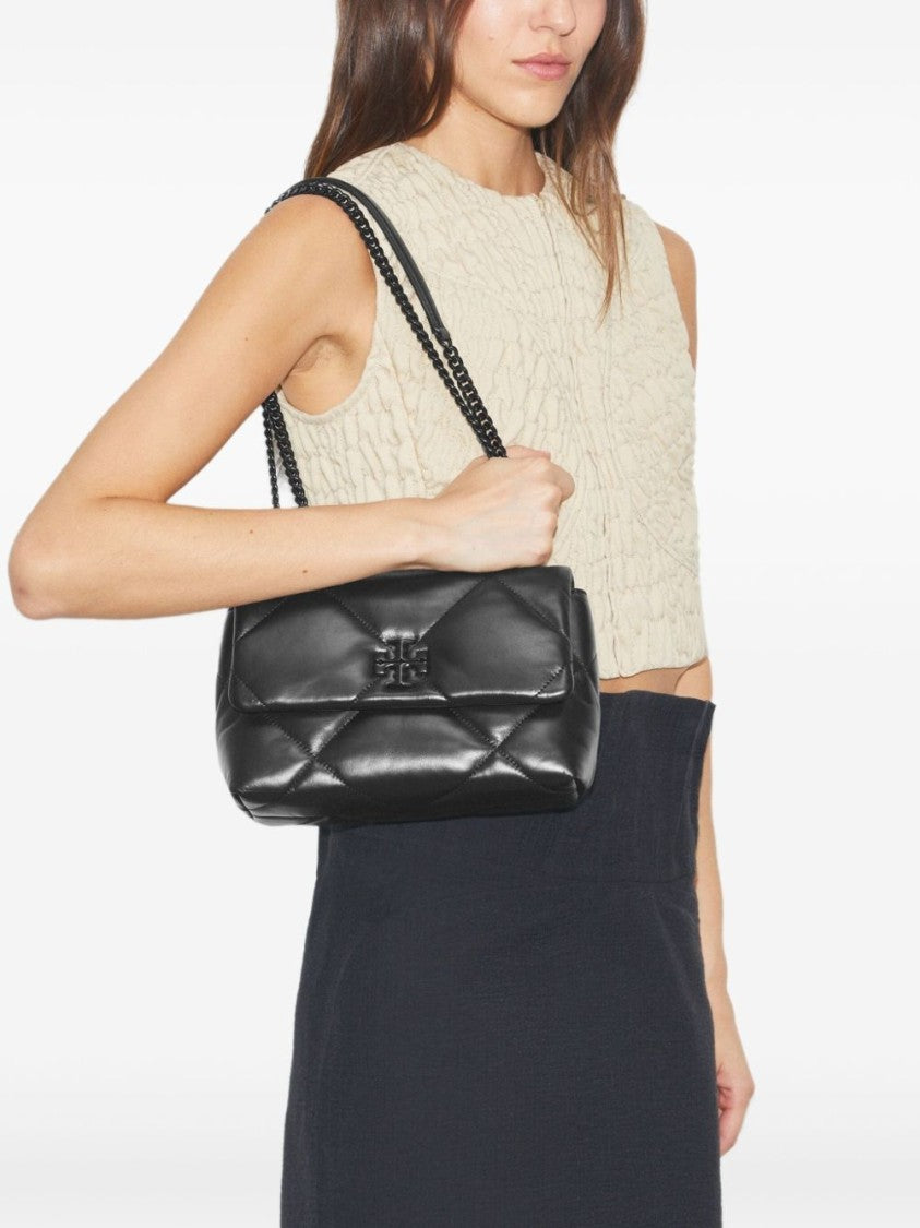 Tory Burch Black Kira Small Diamond Quilting Shoulder Bag