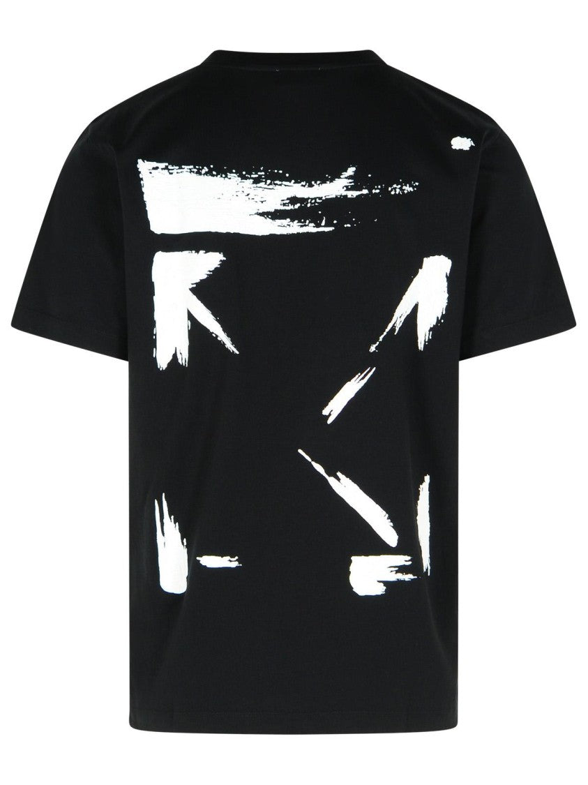 Off-White 'Brush Arrow' Black Cotton T-Shirt