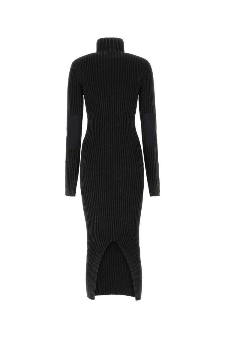 Versace Jeans Couture Black Cotton Blend Dress