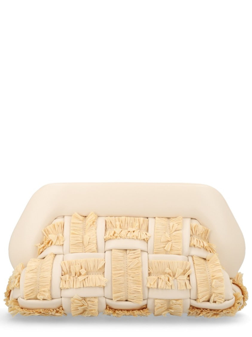 Themoirè Natural Bios Cotton-Blend Woven Raffia Handbag