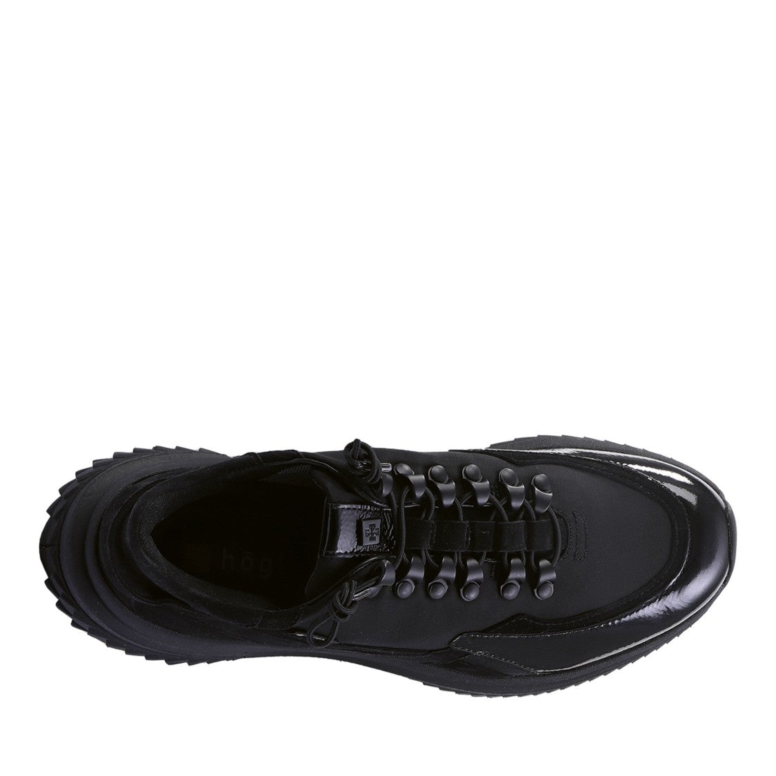 Högl Black Zac Recycled-Textile Wedge Sneakers