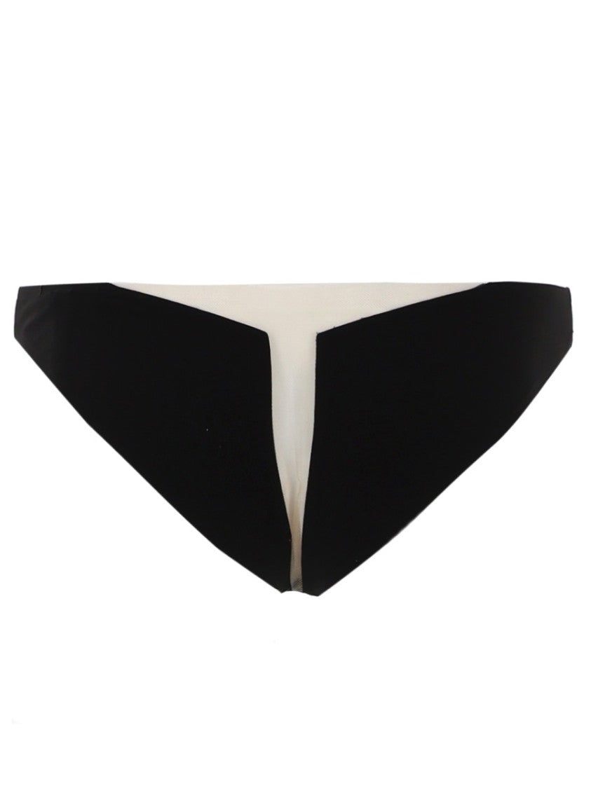 Rick Owens Black Geometric Cutout Mesh Slip