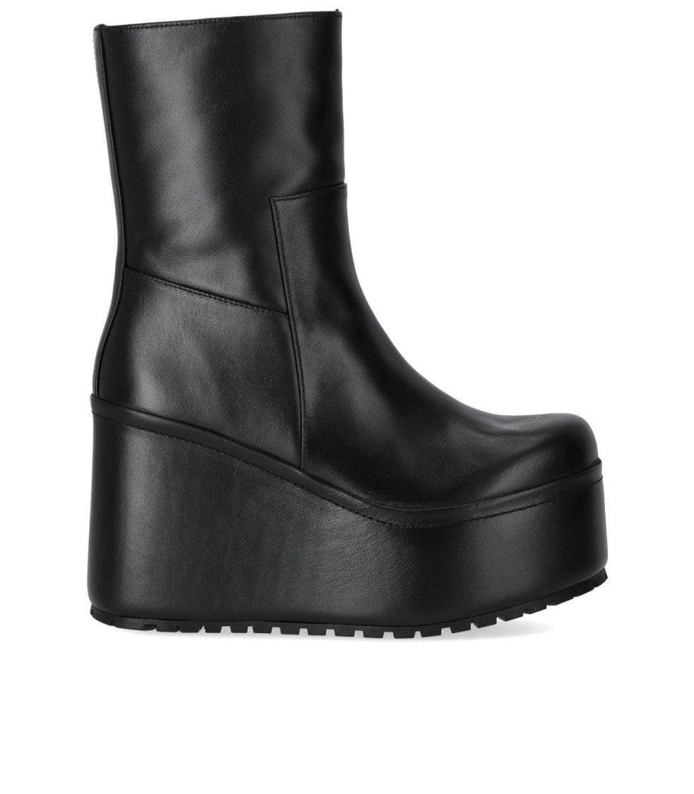 Paloma Barceló Barta Black Wedge Ankle Boot With Platform Sole