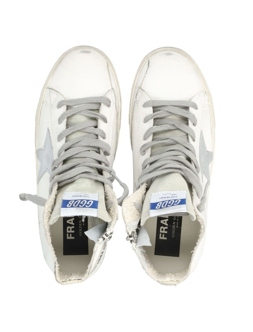 Golden Goose Francy Hi-Top Sneakers With Lace-Up Front