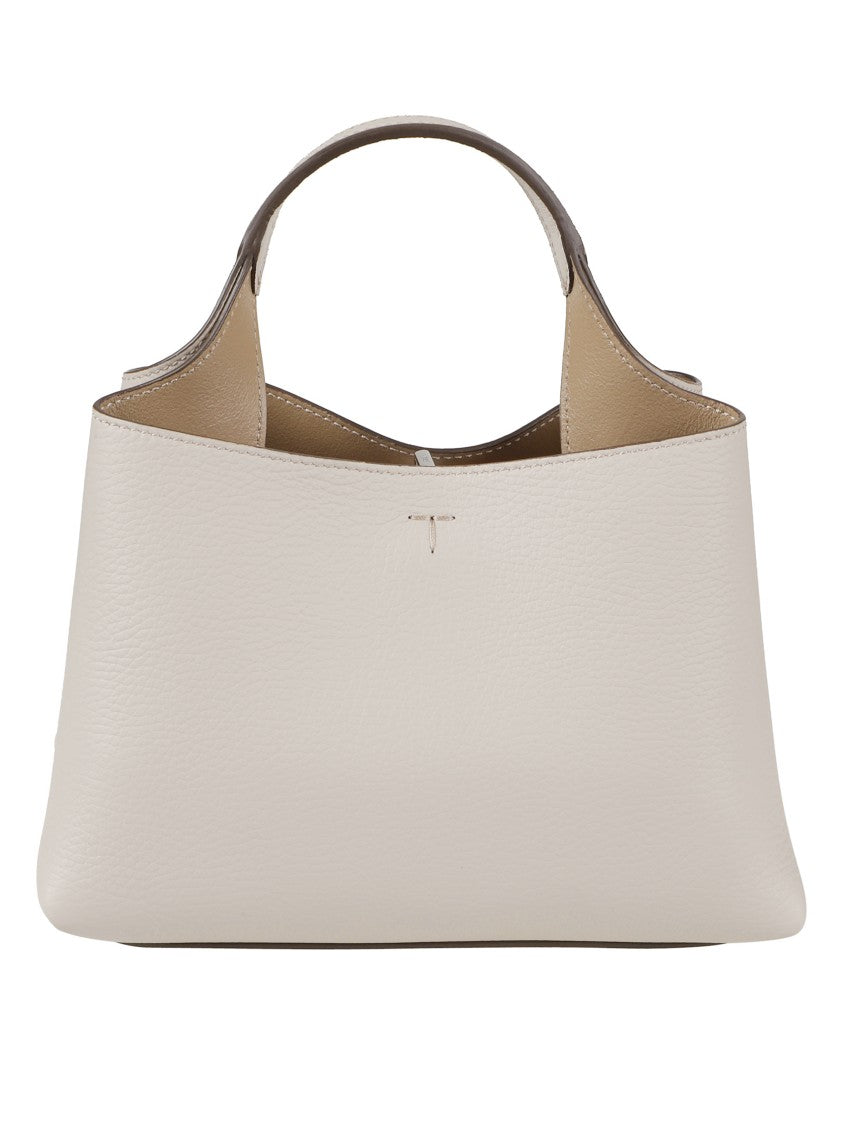 Tod's Structured Handbag With Rounded Silhouette And Embossed Logo