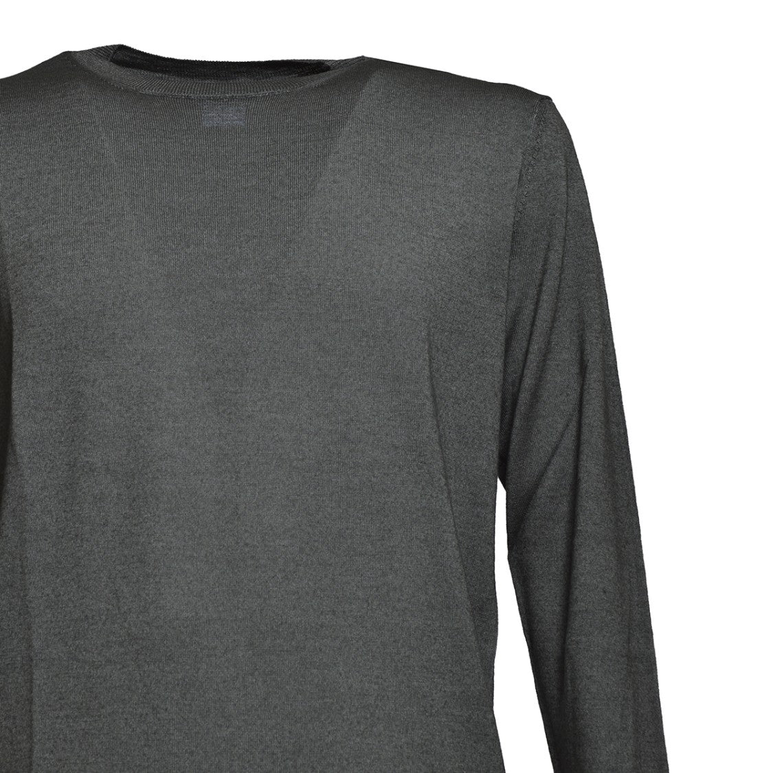 Aspesi Dark Grey Wool Crewneck Sweater