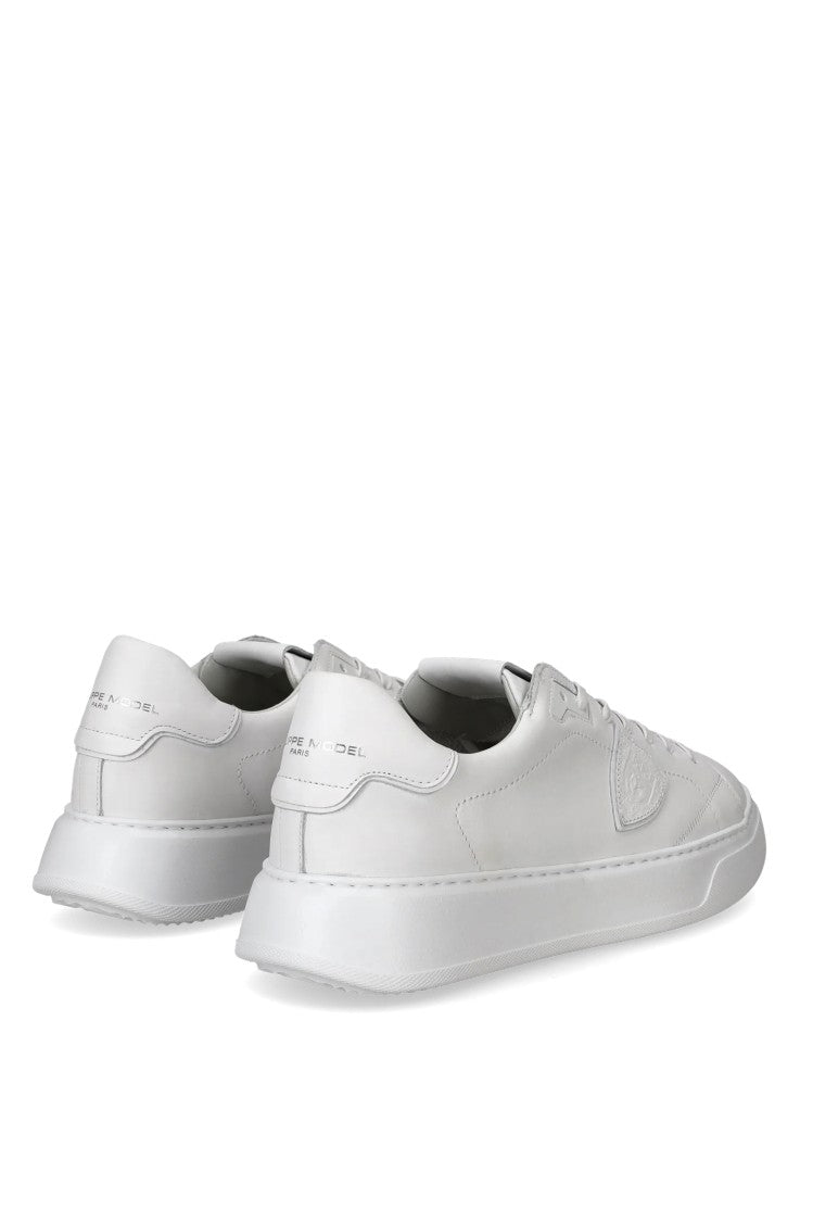 Philippe Model Temple Total White Leather Sneakers