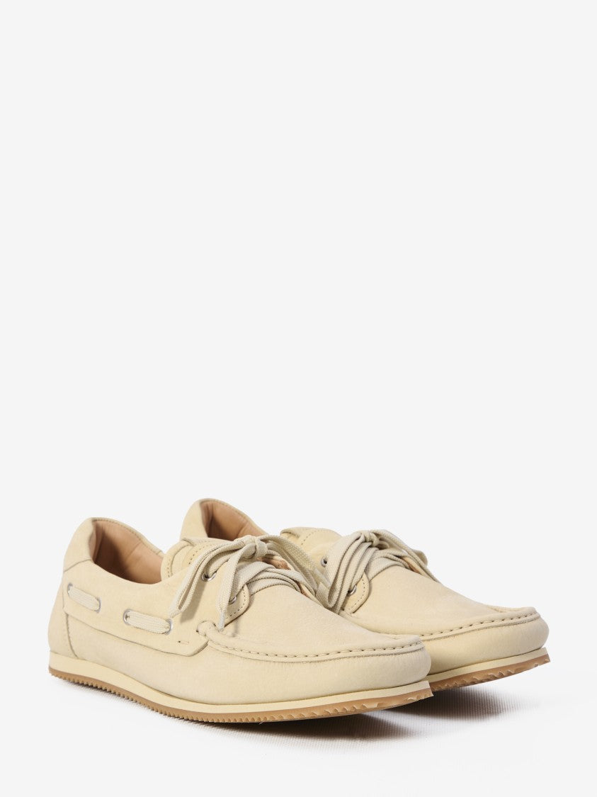 Jacquemus Moccasin-Toe Leather Loafers With Lace-Up Detail