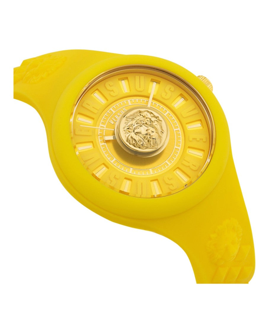 Versus Versace Fire Island Lion Strap Watch With Striking Motif