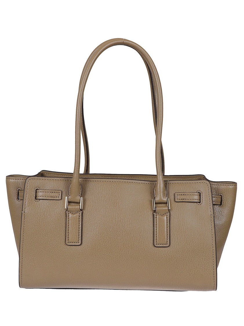 Michael Kors Hamilton Husk-Hued Hammered Leather Handbag