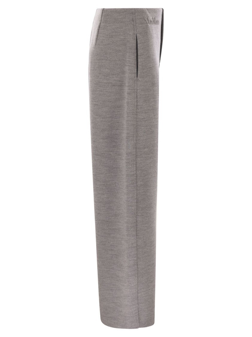Max Mara Ebrien - Double Wool And Cotton Trousers